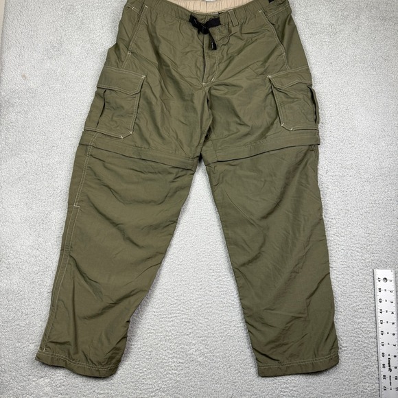 REI Mens Olive Green Convertible Hiking Pants Size L 30 - Picture 1 of 12